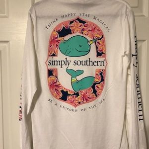 Simply southern narwhal long sleeve shirt
